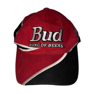 Budweiser Bud King Beers NASCAR Dale Earnhardt Jr Chase Authentics Red Cap Hat